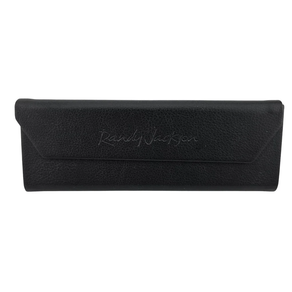 Randy Jackson Eyewear Case Triangular Collapsible Black GOOD Protective Travel